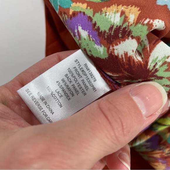 New Daniel Rainn Quin Crochet Floral Blouse - Picture 6 of 9